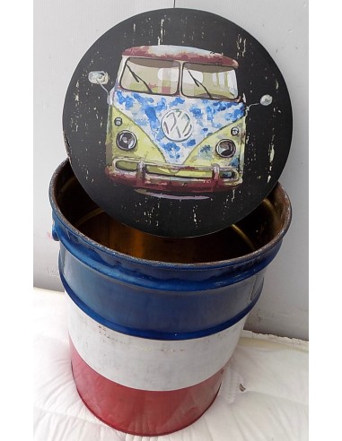 Puff in metallo industrial maggiolino 2cv vespa...