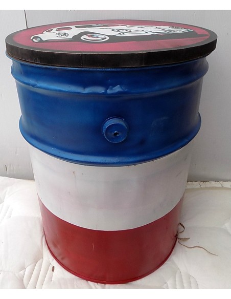 Puff in metallo industrial maggiolino 2cv vespa harley bulli