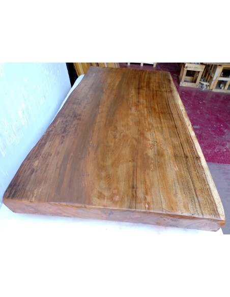 Piano top in legno massello suar o noce indiano OFFERTA per bagno cm 100x50/51x6h tavola D14