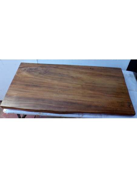 Piano top in legno massello suar o noce indiano OFFERTA per bagno cm 100x50/53x6h tavola D15