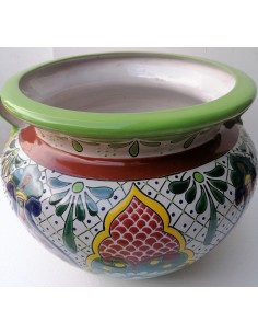 Vaso in ceramica Messicana realizzata e dipinto a mano cm... 2