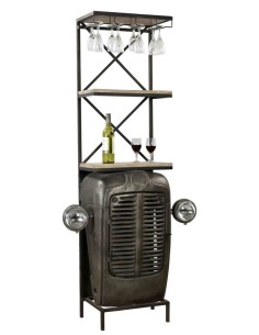 Mobile bar porta bottiglie e bicchieri "TRATTORE"... 2