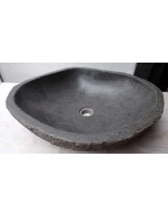 Lavandino in pietra di fiume dpm113 cm 56x49x15 river...