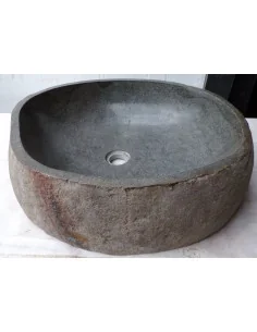 Lavandino in pietra di fiume dpm114 cm 55x46x15 river...