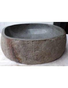 Lavandino in pietra di fiume dpm114 cm 55x46x15 river... 2
