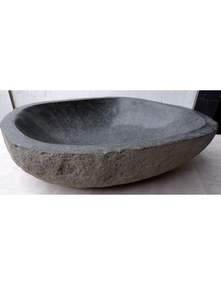 Lavandino in pietra di fiume dpm116 cm 57x48x15 river stone sasso lavabo sink bagno