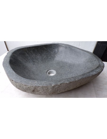 Lavandino in pietra di fiume dpm116 cm 57x48x15 river stone sasso lavabo sink bagno