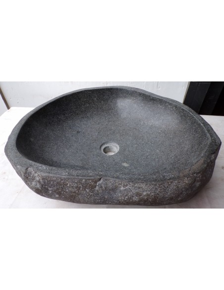 Lavandino in pietra di fiume dpm117 cm 53x47x15 river stone sasso lavabo sink bagno