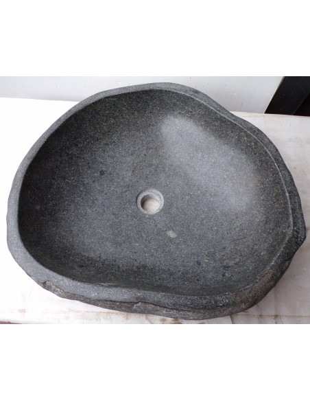 Lavandino in pietra di fiume dpm117 cm 53x47x15 river stone sasso lavabo sink bagno
