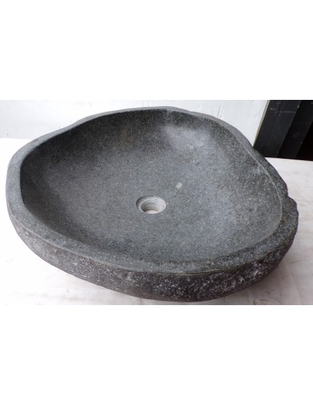 Lavandino in pietra di fiume dpm117 cm 53x47x15 river stone sasso lavabo sink bagno