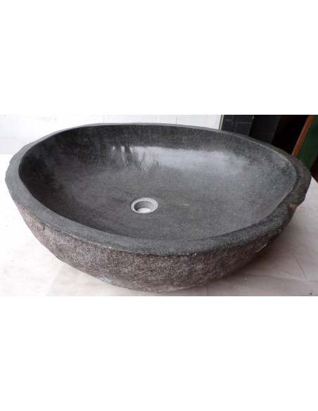 Lavandino in pietra di fiume dpm118 cm 56x49x15 river stone sasso lavabo sink bagno