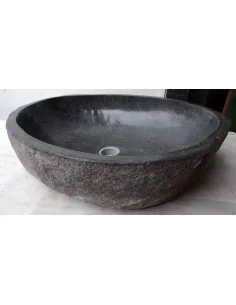 Lavandino in pietra di fiume dpm118 cm 56x49x15 river... 2