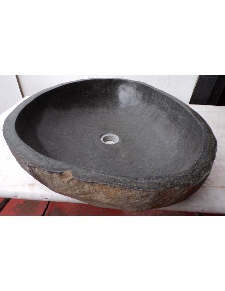 Lavandino in pietra di fiume dpm118 cm 56x49x15 river stone sasso lavabo sink bagno