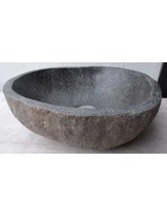 piccolo lavandino in pietra di fiume dpm119 cm 37x32x12... 2