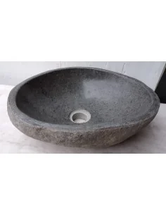 piccolo lavandino in pietra di fiume dpm120 cm 38x30x12...