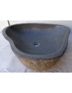 Lavandino in pietra di fiume dpm123 cm 59x49x15 river...
