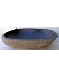 Lavandino in pietra di fiume dpm125 cm 55x38x15 river... 2