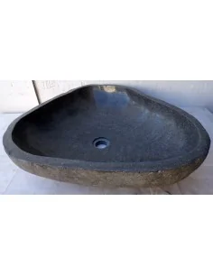 Lavandino in pietra di fiume dpm126 cm 58x54x15 river...