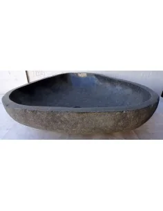 Lavandino in pietra di fiume dpm126 cm 58x54x15 river... 2