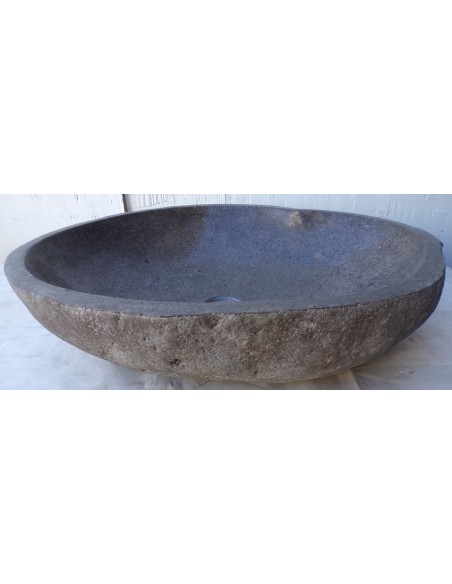 Lavandino in pietra di fiume dpm136 cm 59x44x15 river stone sasso lavabo sink