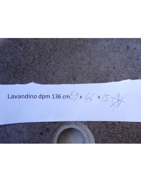 Lavandino in pietra di fiume dpm136 cm 59x44x15 river stone sasso lavabo sink