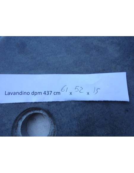 Lavandino in pietra di fiume dpm437 cm 61x52x15 river stone sasso lavabo sink