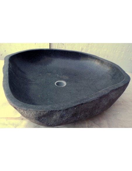 Lavandino in pietra di fiume dpm443 cm 58x53x15 river stone sasso lavabo sink