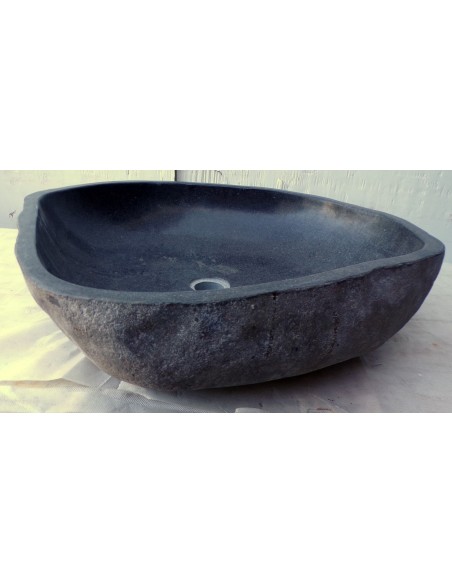 Lavandino in pietra di fiume dpm443 cm 58x53x15 river stone sasso lavabo sink