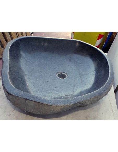 Lavandino in pietra di fiume dpm443 cm 58x53x15 river stone sasso lavabo sink