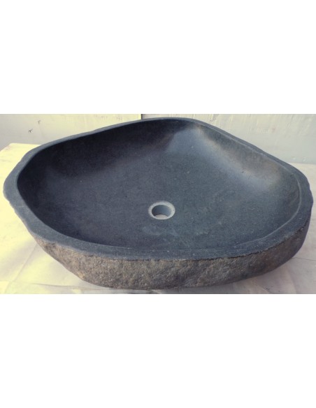 Lavandino in pietra di fiume dpm443 cm 58x53x15 river stone sasso lavabo sink