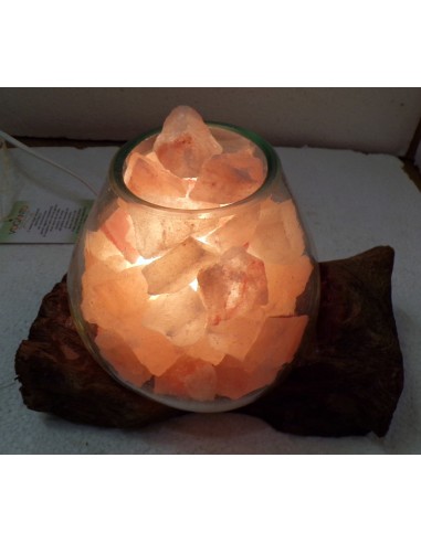 Lampada di sale irripetibile creata in vetro...