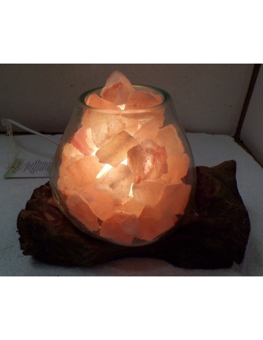 Lampada di sale irripetibile creata in vetro...