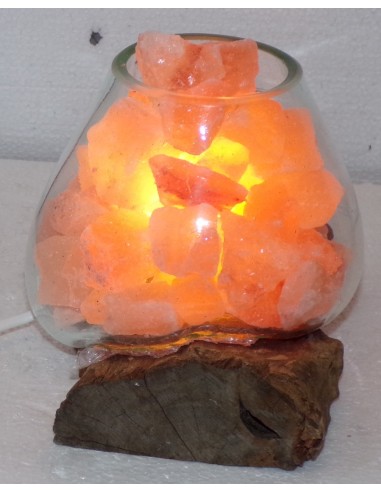 Lampada di sale irripetibile creata in vetro...