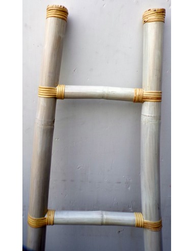 Scala in bamboo cm 50/33x160 bianca decapata...