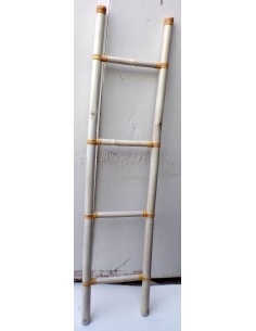 Scala in bamboo cm 160X40 etnico porta asciugamani bagno... 2