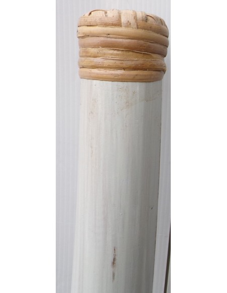 Scala in bamboo cm 160X40 etnico porta asciugamani bagno bianca decapata bambù