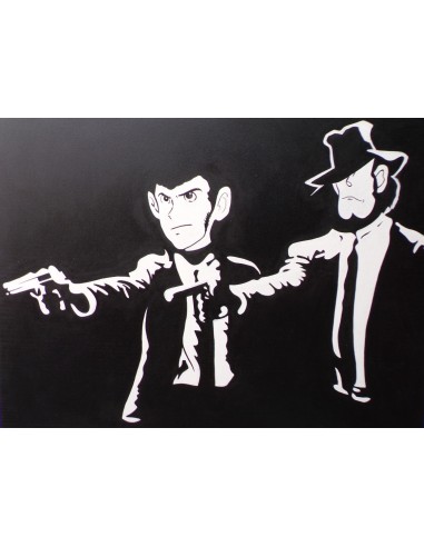 Quadro ritratto di Lupin III e Jigen...