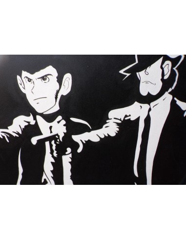 Quadro ritratto di Lupin III e Jigen...
