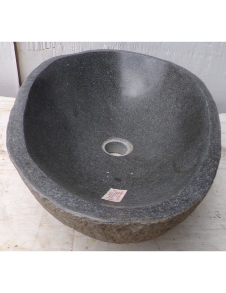 Lavandino pietra di fiume dpm-D cm 55x35x15 river stone sasso lavabo sink bagno