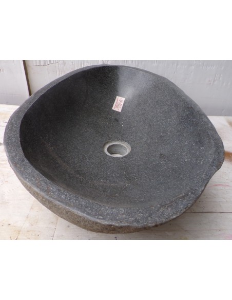 Lavandino pietra di fiume dpm-D cm 55x35x15 river stone sasso lavabo sink bagno
