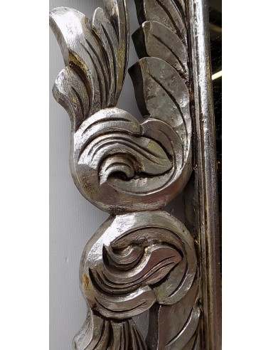 Specchio barocco in legno intarsiato cm 150x90...