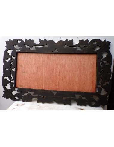 Specchio barocco in legno intarsiato cm 150x90...