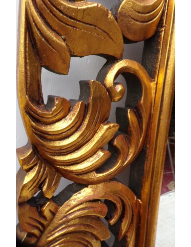 Specchio barocco in legno intarsiato cm 150x90...