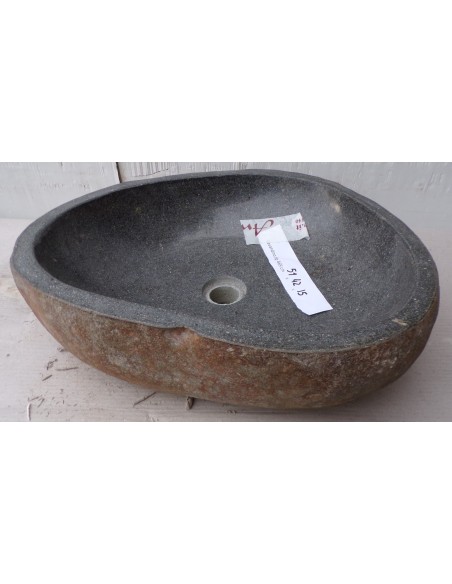 Lavandino pietra di fiume dp-469 cm 51x42x15 river stone sasso lavabo sink bagno