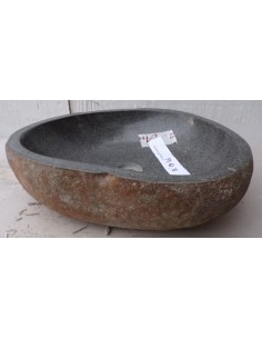 Lavandino pietra di fiume dp-469 cm 51x42x15 river stone... 2
