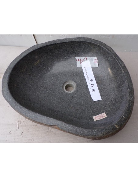 Lavandino pietra di fiume dp-469 cm 51x42x15 river stone sasso lavabo sink bagno
