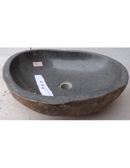 Lavandino pietra di fiume dp-469 cm 51x42x15 river stone sasso lavabo sink bagno