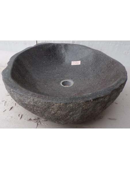 Lavandino pietra di fiume dp-471 cm 51x44x15 river stone sasso lavabo sink bagno