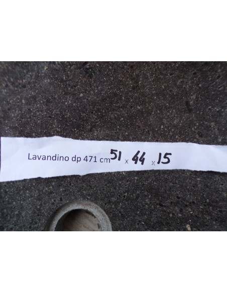 Lavandino pietra di fiume dp-471 cm 51x44x15 river stone sasso lavabo sink bagno