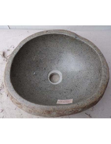 piccolo lavandino in pietra di fiume dpm-472 cm 35x31x15 river stone sasso lavabo sink